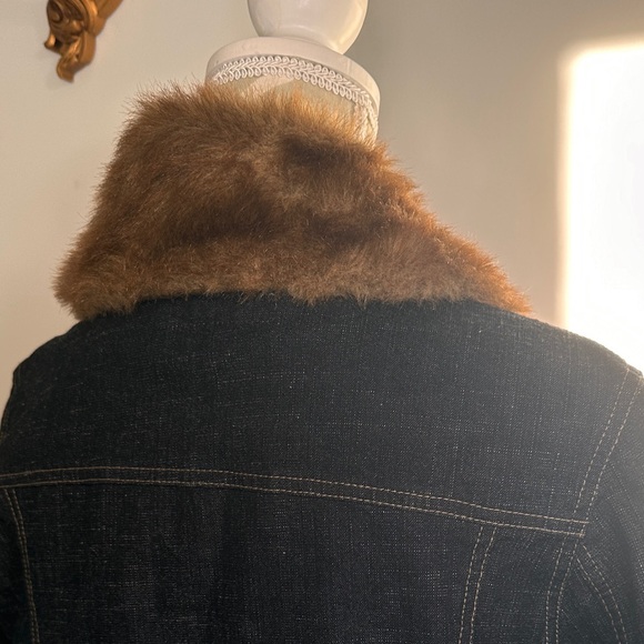 Amazing 70s Y2K vintage penny lane denim jacket with detachable trim - Picture 7 of 12